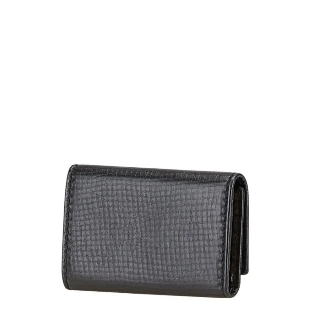 Gucci Leather 6-Key Case Black